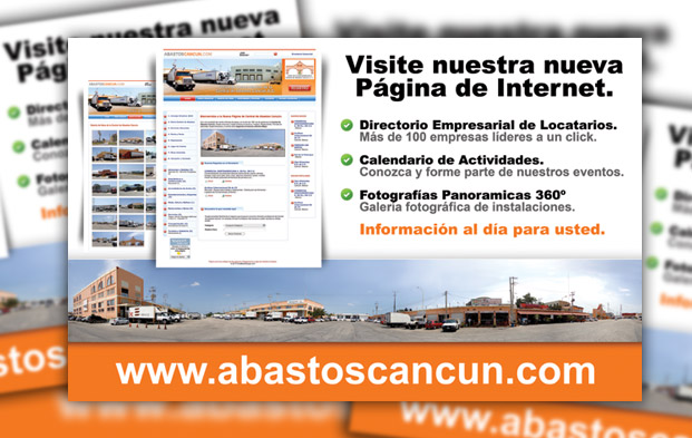 Anuncio publicitario para el Portal Comercial de la Central de Abastos Cancun